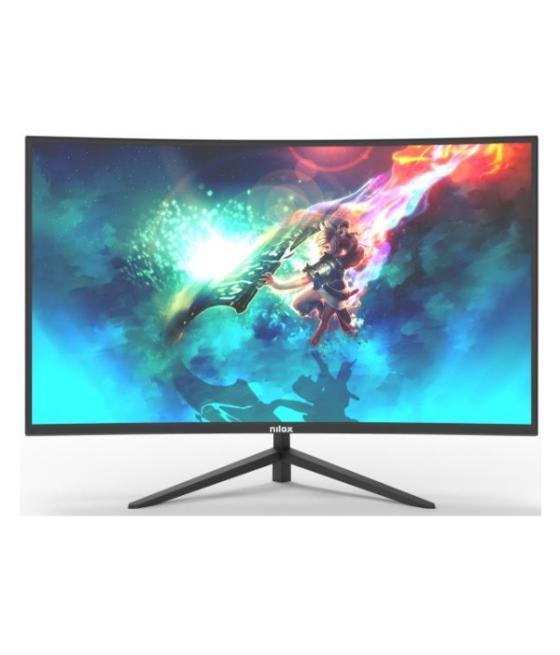 Monitor 27 curvo displayport hdmi nilox nxm27crv01 fhd 1920x1080 1ms 165hz 350cd/m2 r1500 altavoces 2x3w vesa 100x100