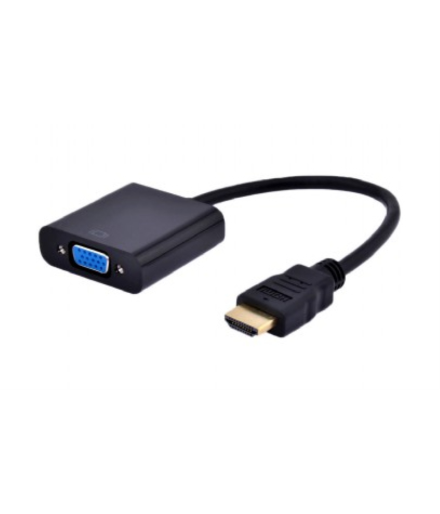 Adaptador gembird hdmi a vga hembra con 3,5mm audio 0,20m