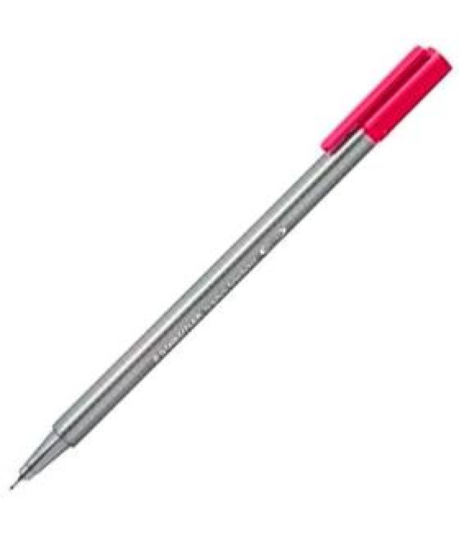 Staedtler rotulador triplus fineliner 334 punta superfina rojo burdeos