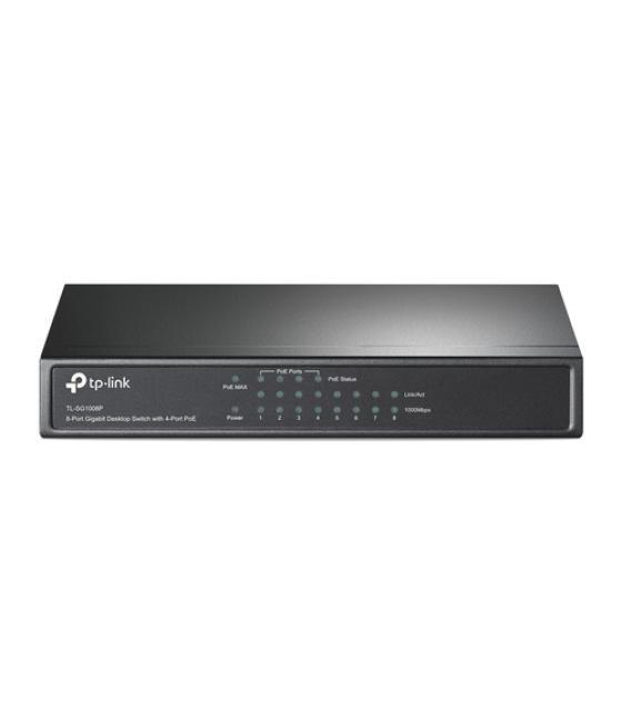 Tplink tl-sg1008p - switch poe - 8 puertos gigabit rj45 (4 puertos poe)