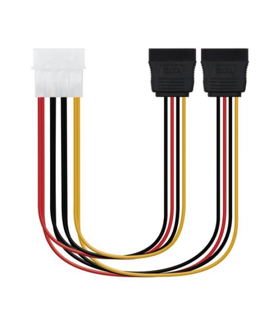 Cable sata alim. 5.25(molex 4pin)/m-2xsata/h 20 cm