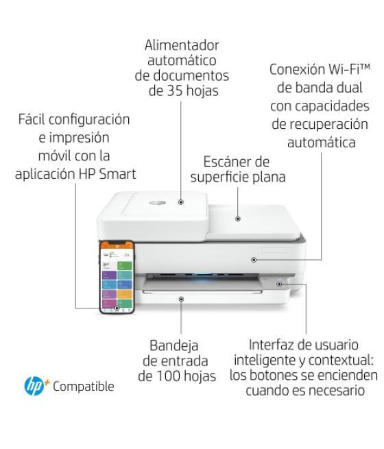 Hp envy 6420e inyección de tinta térmica a4 4800 x 1200 dpi 10 ppm wifi