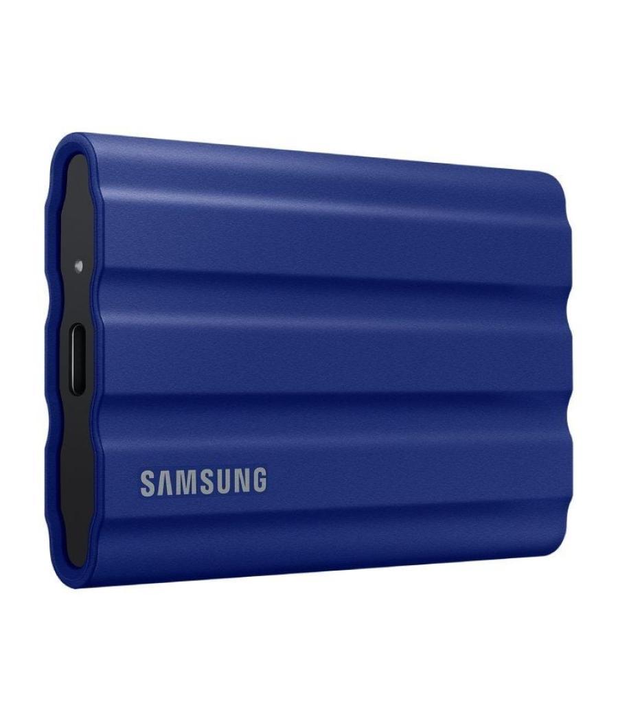 Disco externo ssd samsung portable t7 shield 1tb/ usb 3.2/ azul