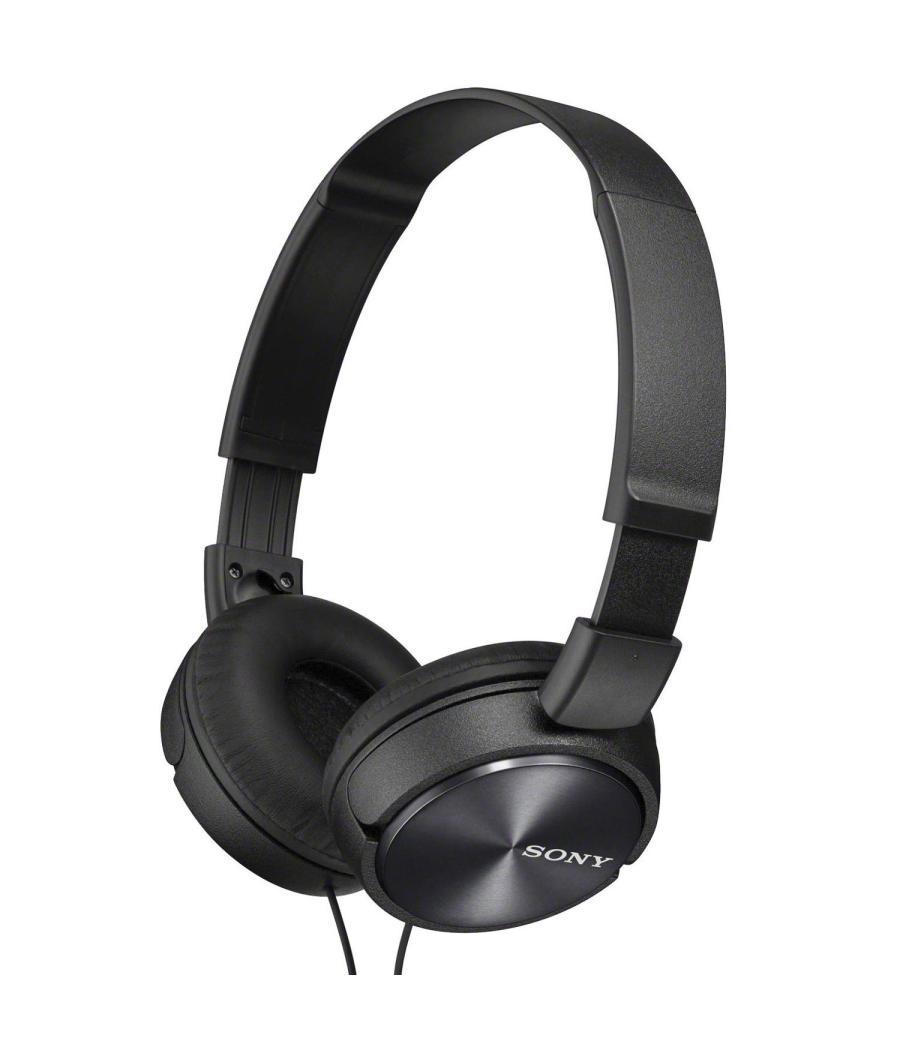 Headset sony mdr-zx310ap compactos microfono integrado cable 1.2m conexion jack 3.5 con control remoto color negro