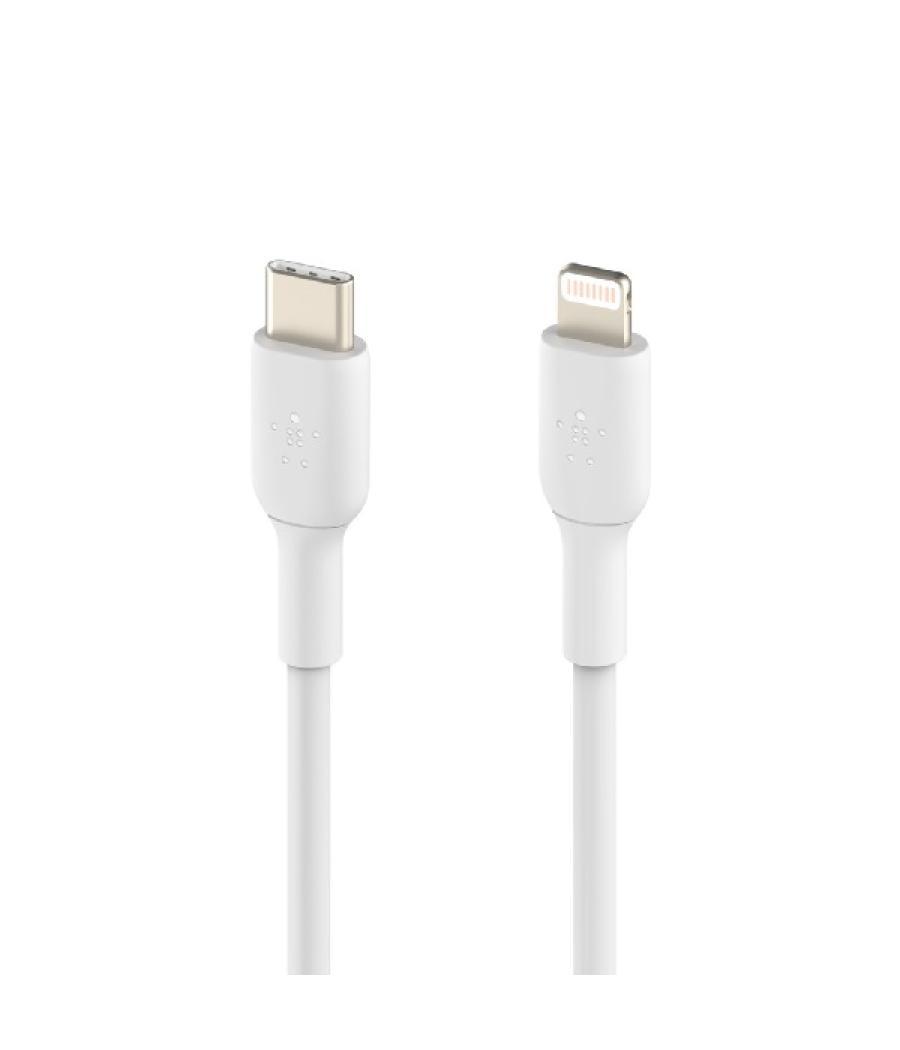 Cable belkin caa003bt1mwh usb-c a lightning boost charge 1m color blanco