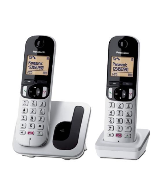 Telefono inalambrico dect panasonic + supletorio dect kx-tgc252sps color plata 16h conversacion