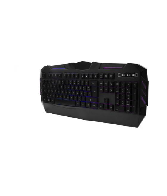 CoolBox DeepColorKey teclado USB QWERTY Español Negro
