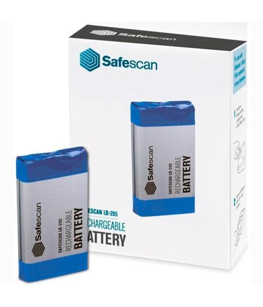 Safescan batería recargable lb-205 para contadora de dinero -modelo 6165 y 6185