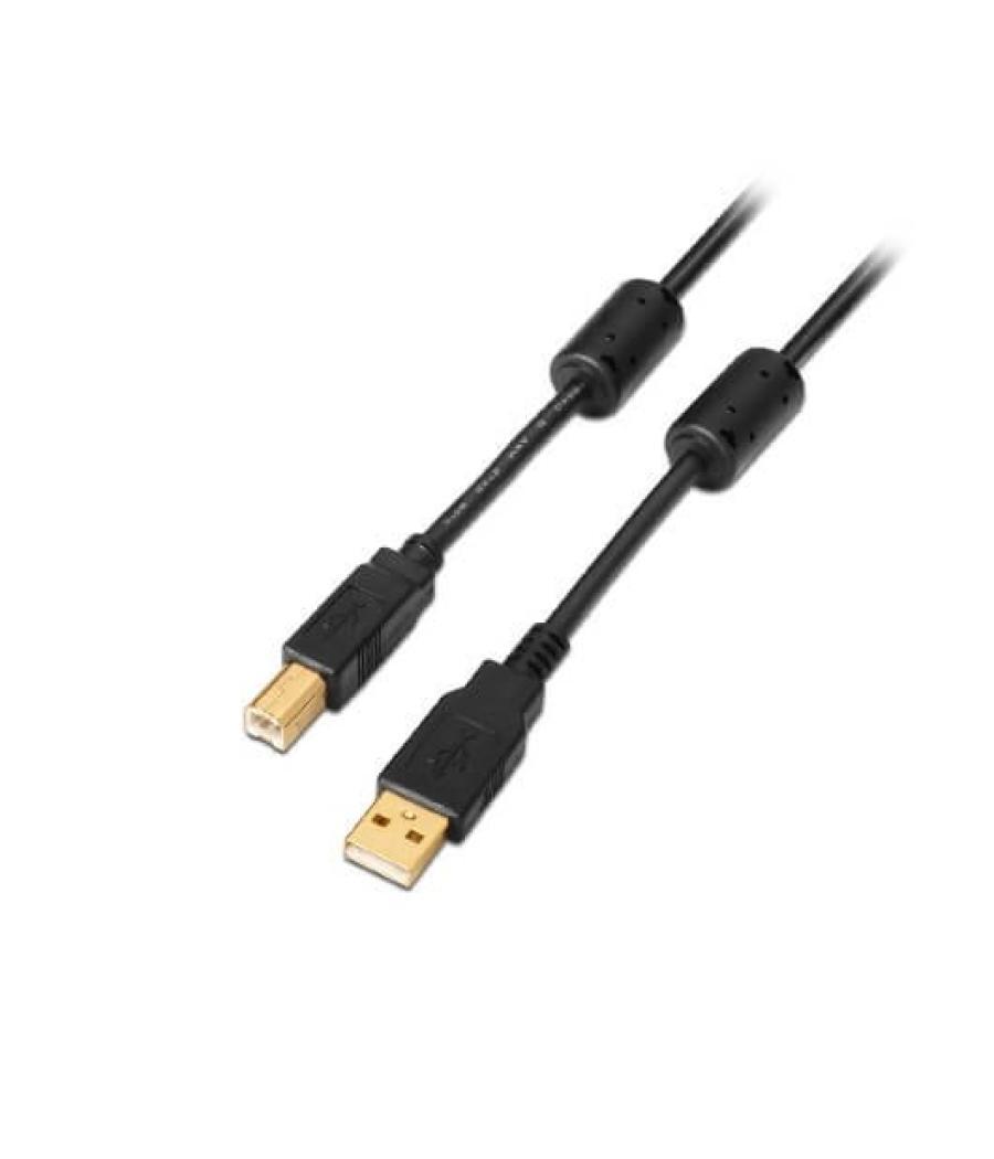 Cable usb(a) 2.0 a usb(b) 2.0 aisens 2m negro