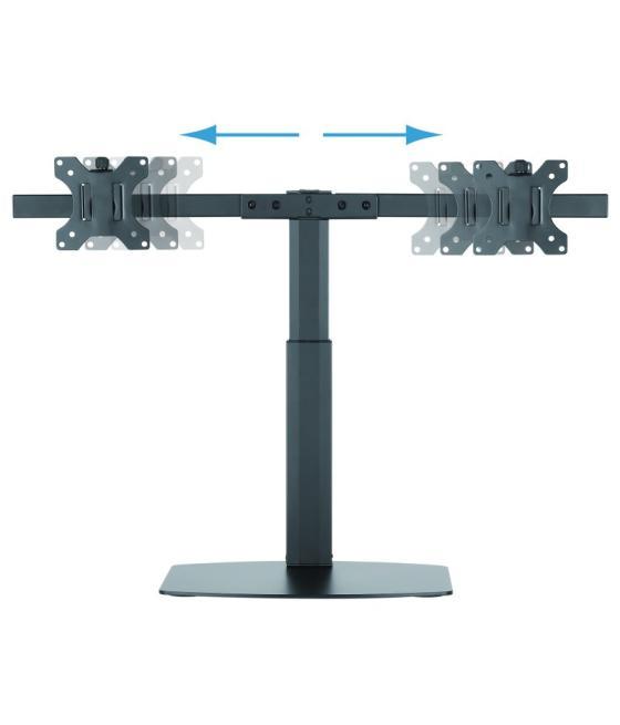 Tooq db1727tn-b soporte monitor mesa 2brazos 17-27