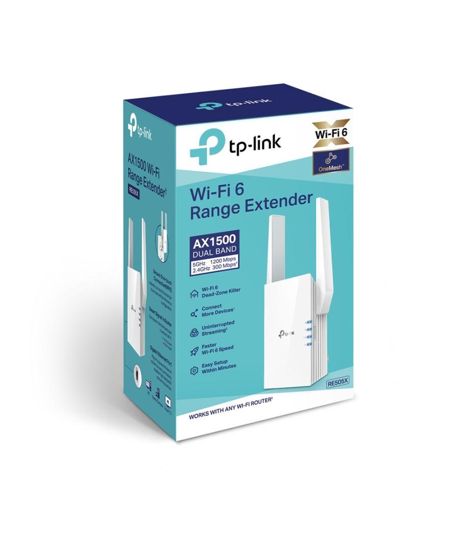 Extensor de cobertura wifi tp - link re505x ax1500 2 antenas