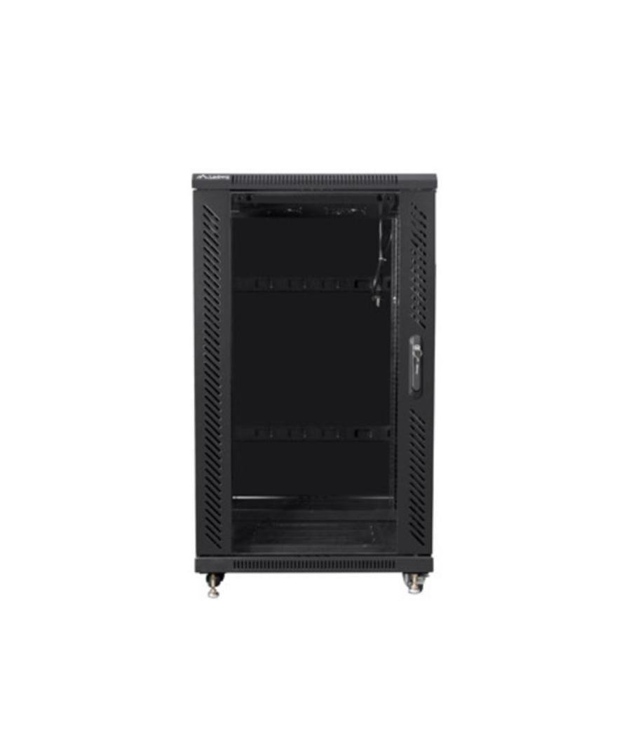 Armario lanberg rack 19pulgadas 22u 600x800 flat pack black negro