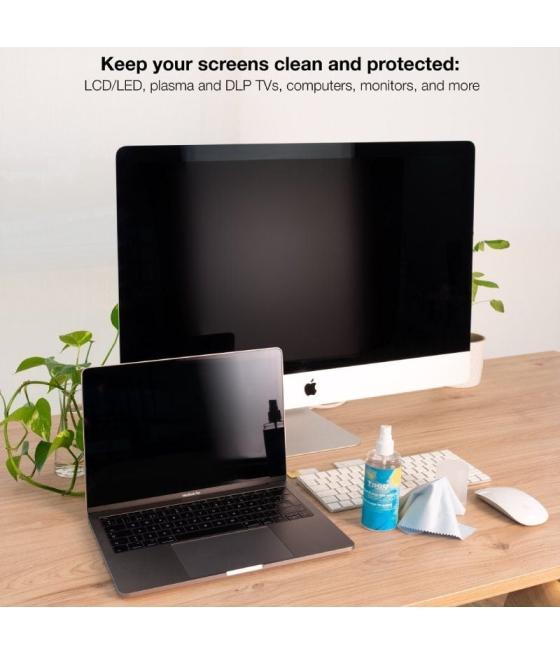 Kit limpiador de pantallas tooq tqsc0016/ spray 150ml + paño microfibra
