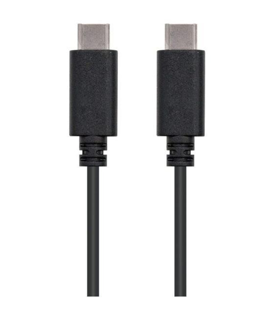 Cable usb 2.0 tipo-c nanocable 10.01.2301/ usb tipo-c macho - usb tipo-c macho/ 1m/ negro