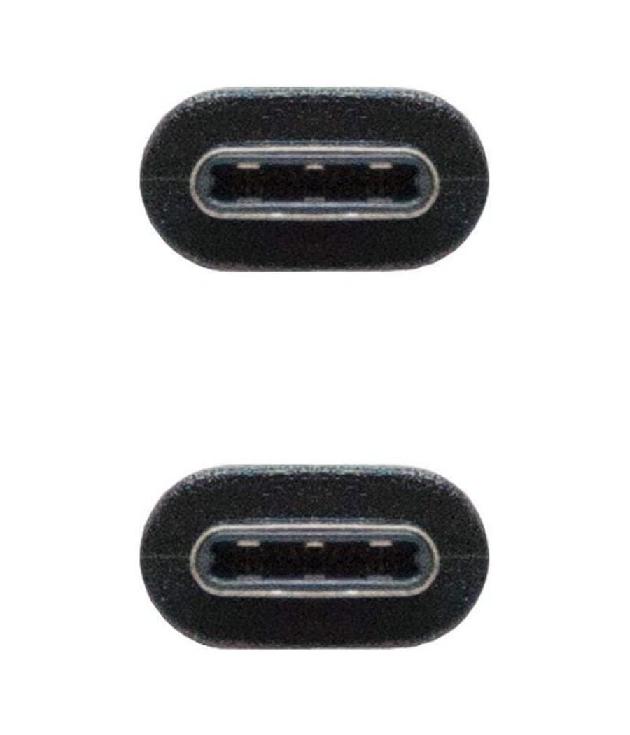 Cable usb 2.0 tipo-c nanocable 10.01.2301/ usb tipo-c macho - usb tipo-c macho/ 1m/ negro