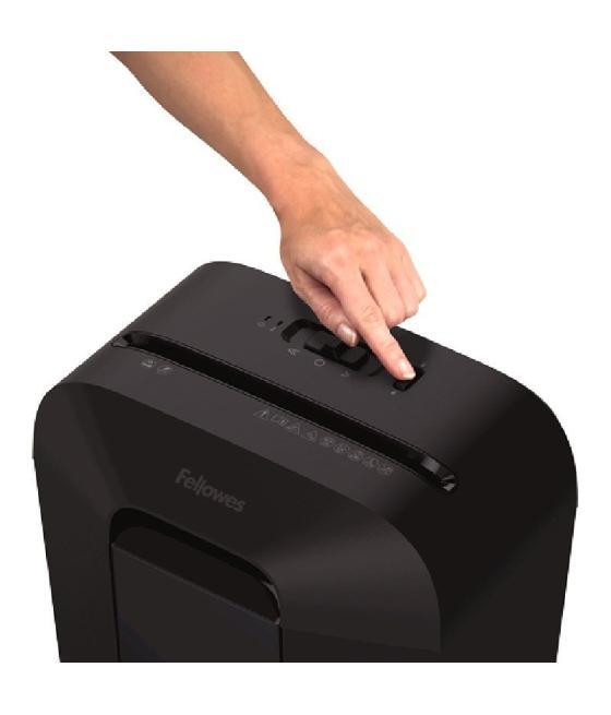 Destructora fellowes lx45/ corte en partículas de 4 x 37mm/ negra