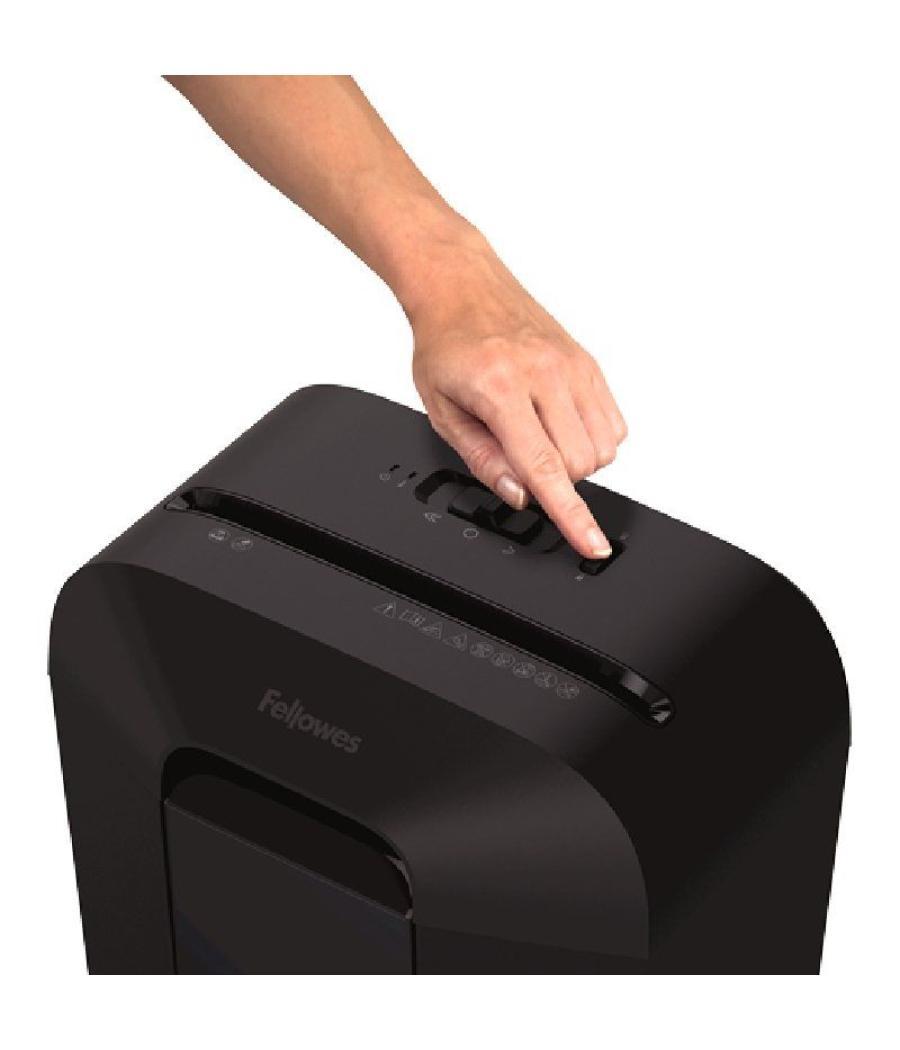 Destructora fellowes lx45/ corte en partículas de 4 x 37mm/ negra