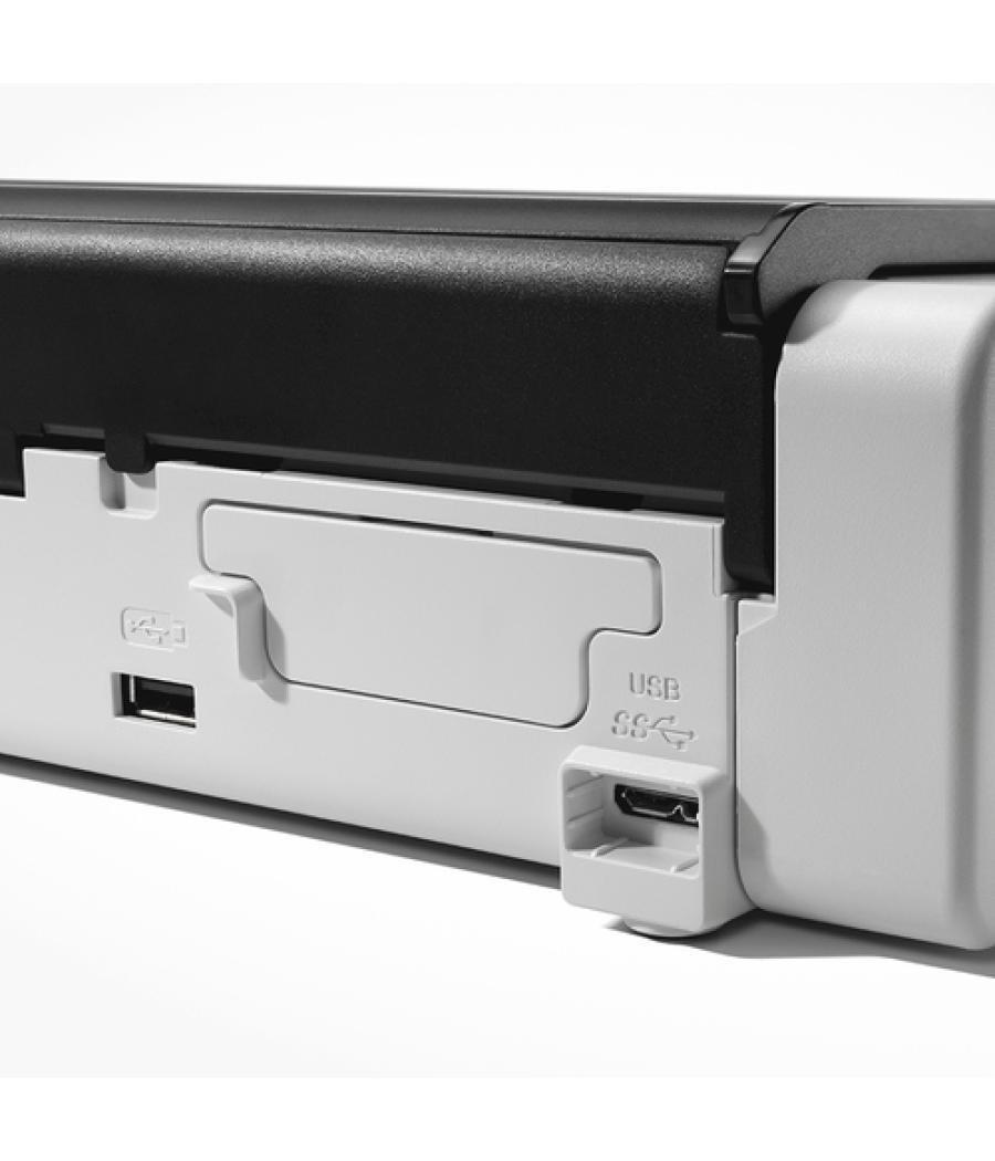 Brother ADS-1200 escaner Escáner con alimentador automático de documentos (ADF) 600 x 600 DPI A4 Negro, Blanco