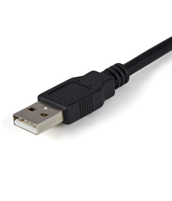 StarTech.com Cable 1,8m USB a 2 Puertos Serie Serial RS232 DB9 Retención del Puerto de Asignación COM