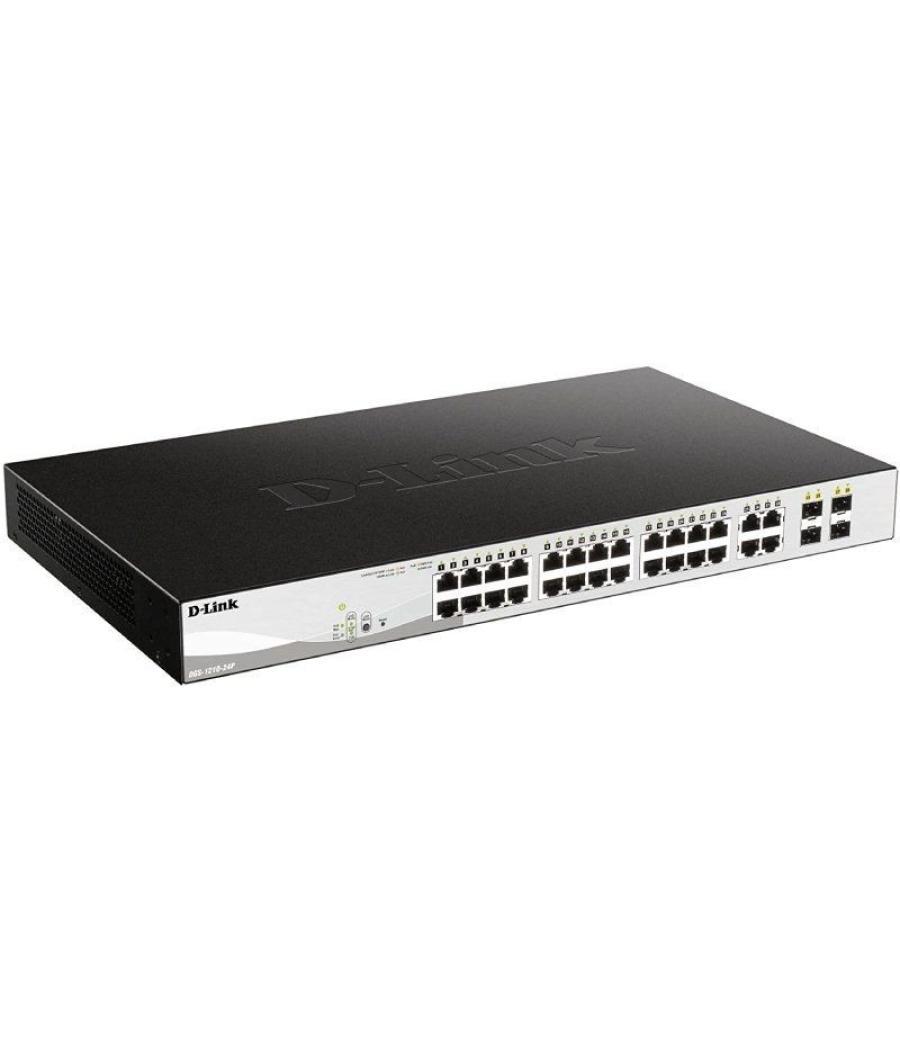 Switch gestionado d-link dgs-1210-24p 24 puertos/ rj-45 10/100/1000/ poe/ sfp
