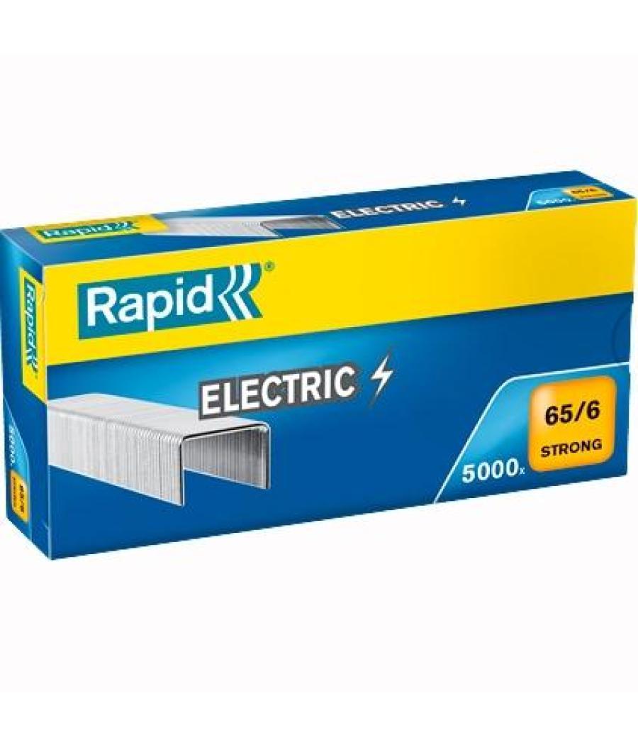 Rapid grapas strong electric 65/6 galvanizadas caja de 5000