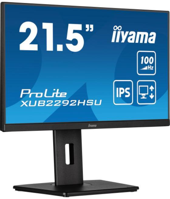 Iiyama prolite xub2292hsu-b6 pantalla para pc 55,9 cm (22") 1920 x 1080 pixeles full hd led negro