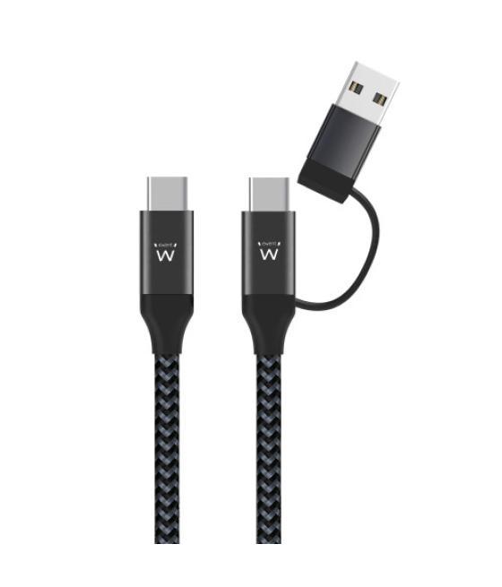 Ewent ew9918 cable usb 1 m usb 3.2 gen 1 (3.1 gen 1) usb c negro