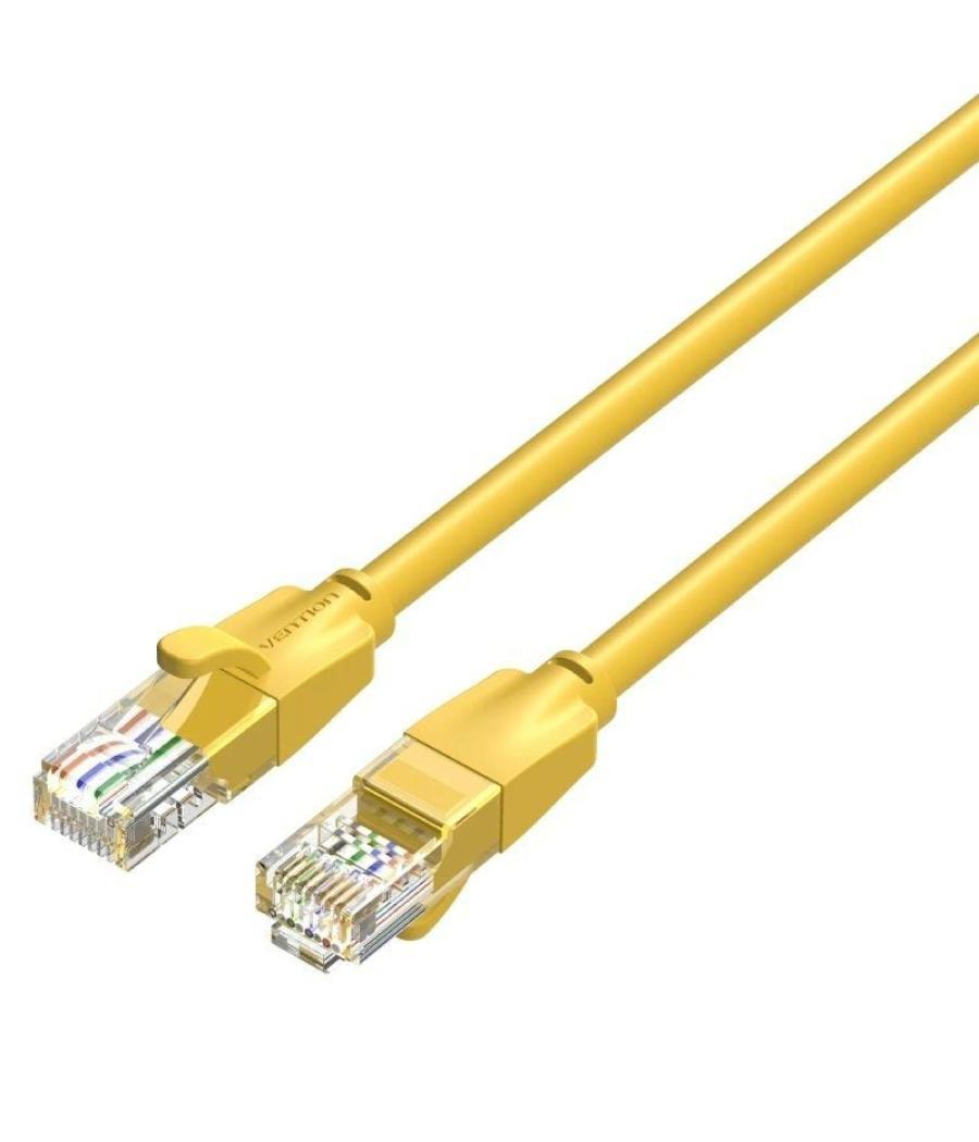 Cable de red latiguillo rj45 utp cat6 awg26 1 m amarillo vention