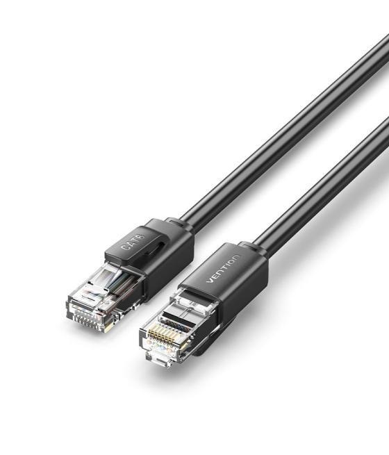 Cable de red latiguillo rj45 utp cat6 awg26 1 m negro vention