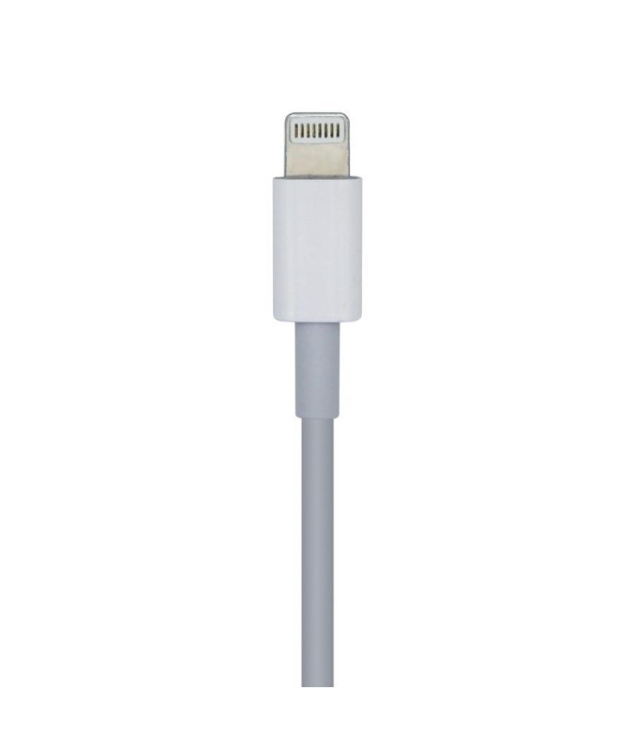 Cable lightning aisens a102-0441/ lightning macho - usb tipo-c macho/ 20cm/ blanco