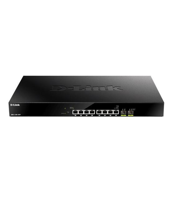 Switch semigestionable d-link dms-1100-10tp 8p 2.5g + 2p 10g / 1g sfp poe (budget 240w) rack