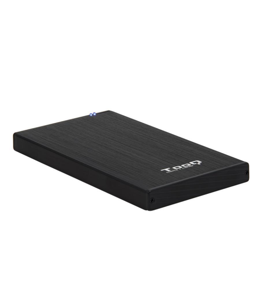 Caja externa 2.5 usb 3.0 tooq tqe-2527b para hd hasta 9,5 sata usb 3.0/3.1 gen1 negra