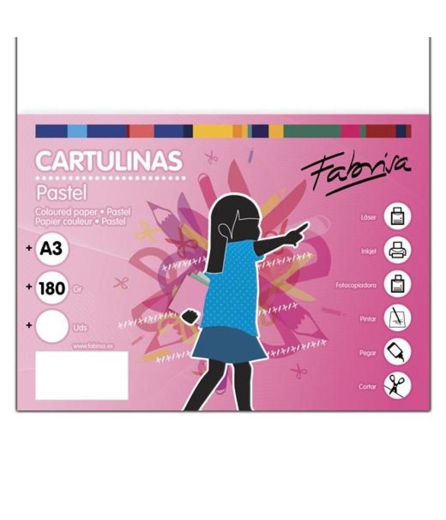 Fabrisa cartulina 180g a3 50h blanco