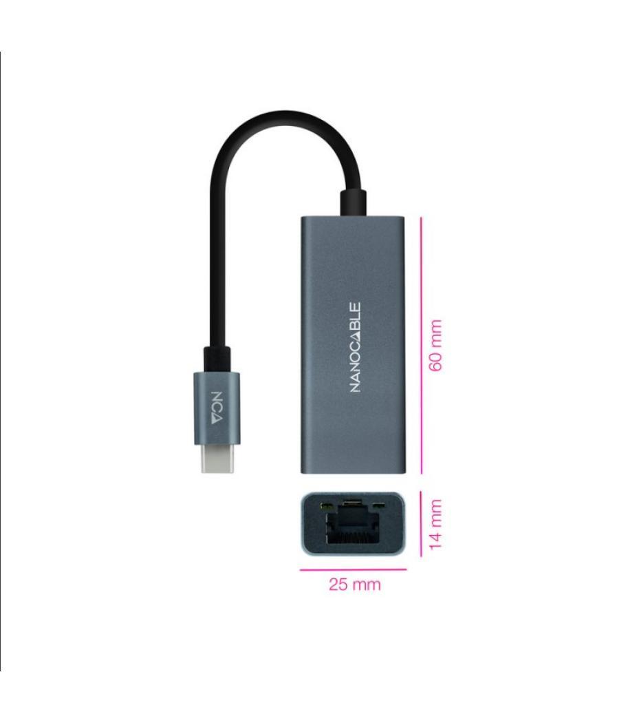 Nanocable conversor usb-c ethernet gigabit