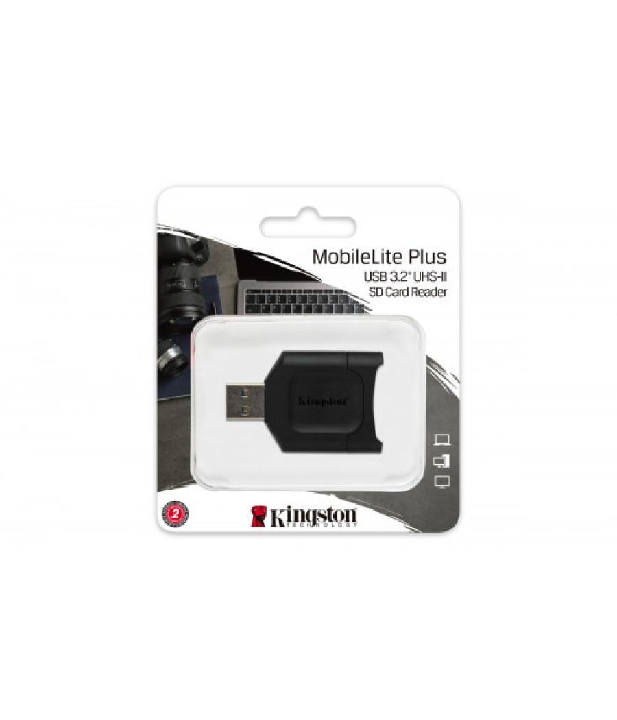 Kingston technology mobilelite plus lector de tarjeta negro usb 3.2 gen 1 (3.1 gen 1) type-a