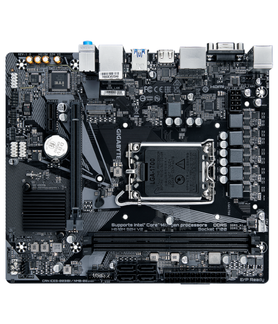 Gigabyte h610m s2h v2 placa base intel h610 express lga 1700 micro atx
