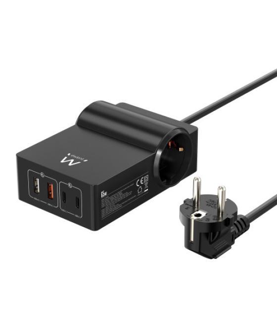 Ewent estación de carga usb gan fast de 65w – 2 usb a y 2 usb c