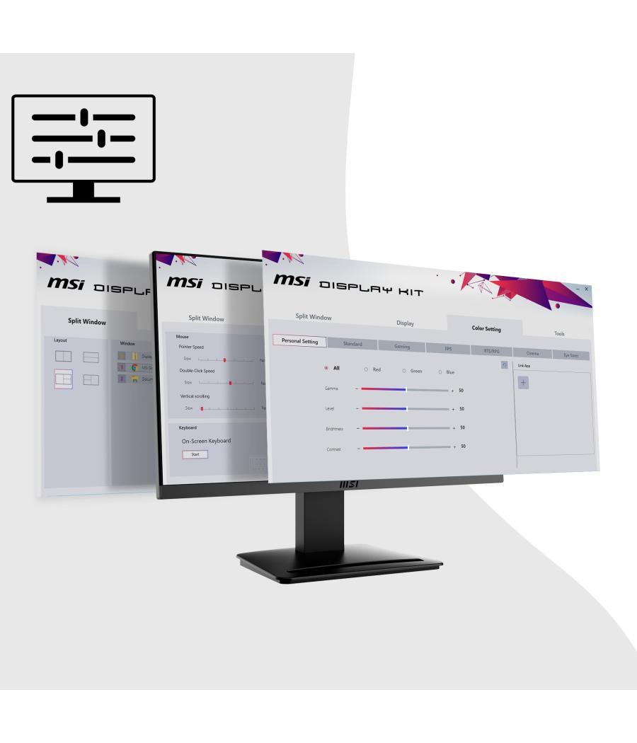 Monitor led 22.3pulgadas msi mp223 va - fhd - hdmi - vga - 100hz - 1ms