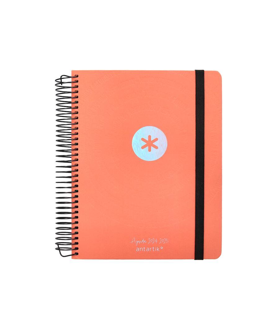 Agenda escolar antartik año 24 - 25 curso colección minimal orange día página a5