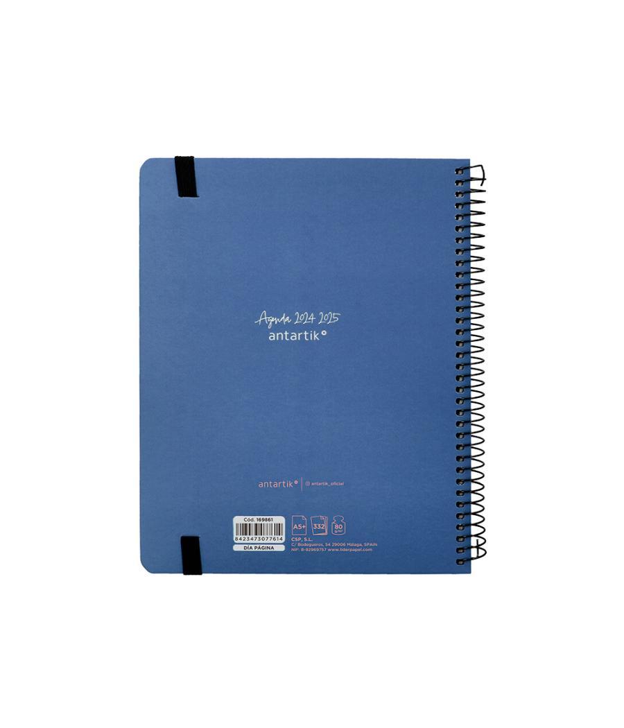 Agenda escolar antartik año 24 - 25 curso colección minimal blue día página a5