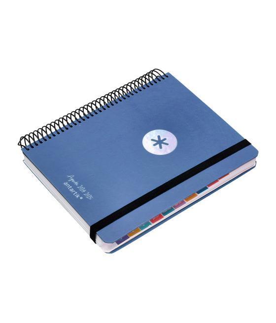 Agenda escolar antartik año 24 - 25 curso colección minimal blue día página a5