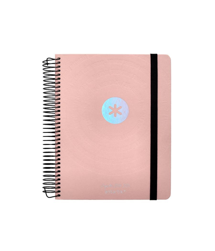 Agenda escolar antartik año 24 - 25 curso colección minimal pink día página a5