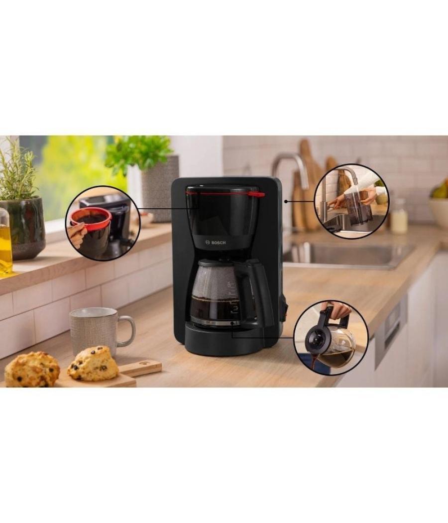 Cafetera de goteo bosch mymoment/ 15 tazas/ negra