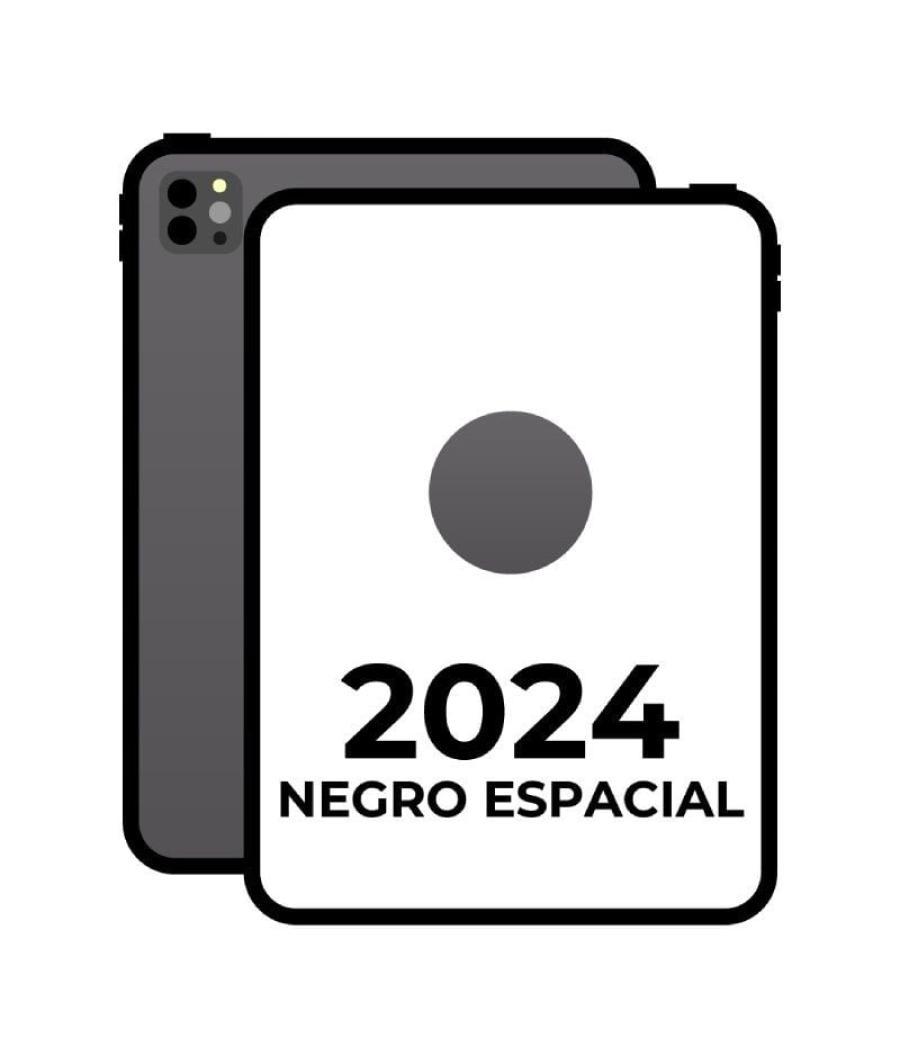 Apple ipad pro 11' 2024 5th wifi/ m4/ 256gb/ negro espacial