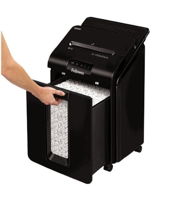 Destructora fellowes automax 100m/ microcorte de 4 x 10mm/ negra