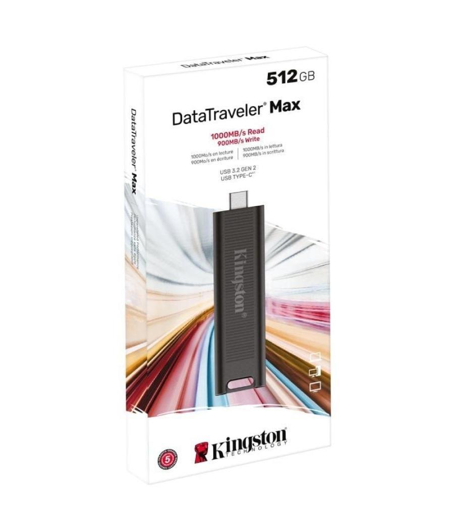 Pendrive 512gb kingston datatraveler max usb tipo-c