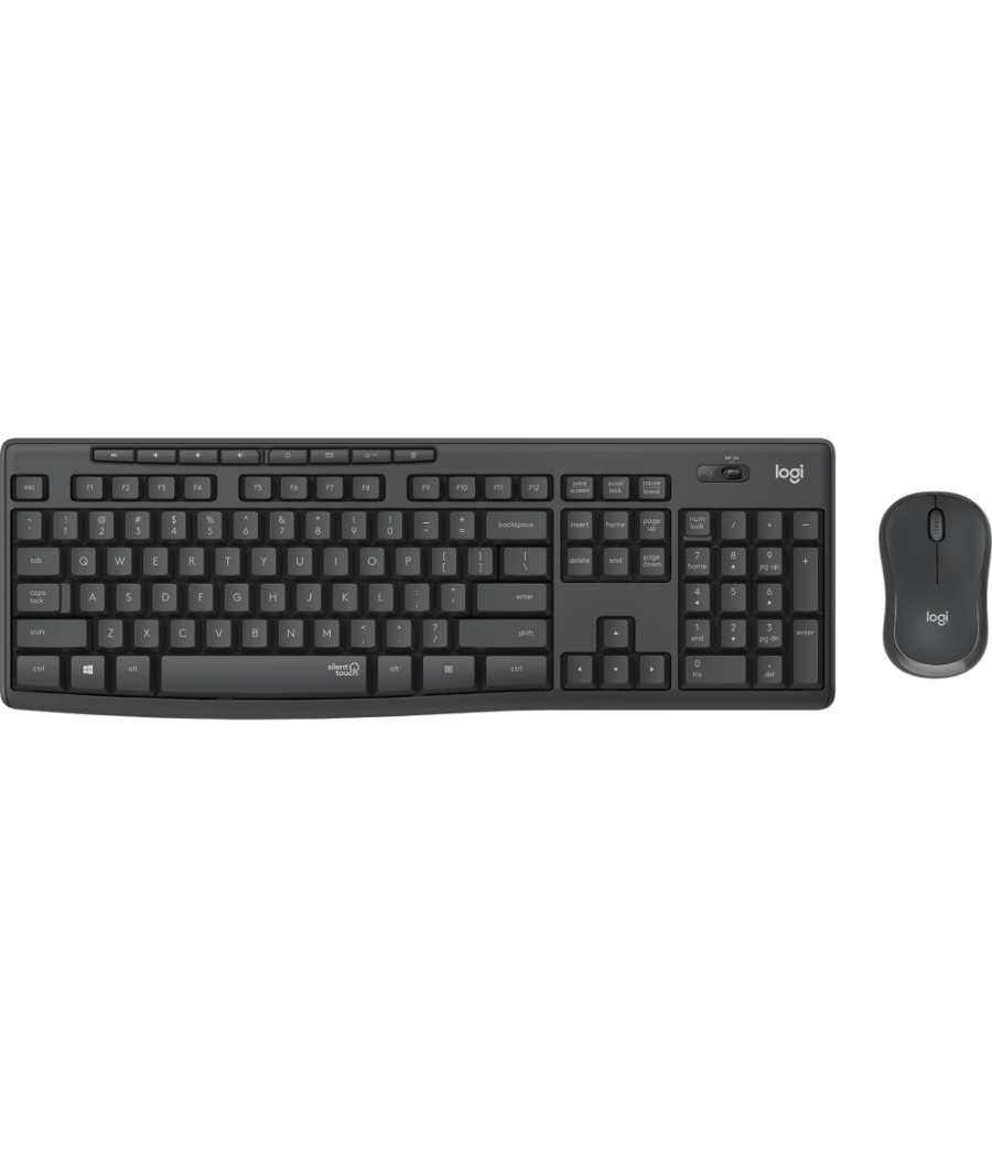 Combo teclado raton logitech mk295 rf inalambrico negro