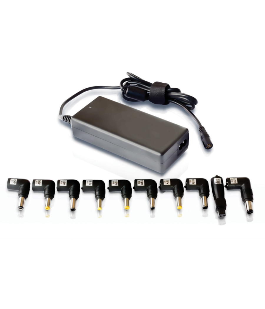 Cargador de portatil leotec home 90w automatico 12 conectores 15-20v