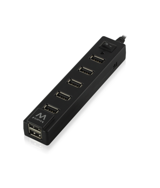 Concentrador usb-a de alta velocidad usb 2.0 de 7 puertos interruptor on/off