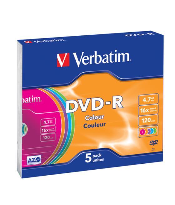 Verbatim DVD-R Colour 4,7 GB 5 pieza(s)